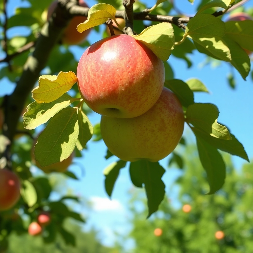 iPhone Apple On Tree Sleek Wallpaper